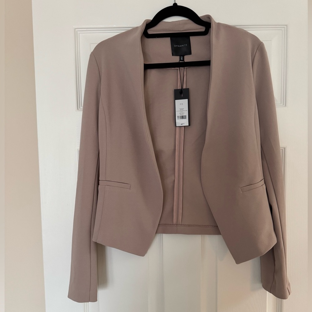 Dynamite Blush Light Blazer Jacket - NWT Small